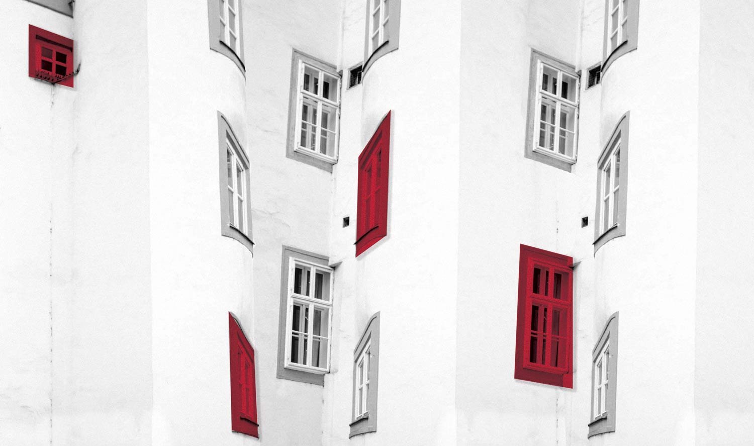 fachada con ventas rojas neturity madrid